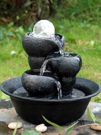 Durable Crystal Three Bowls Water Fountain