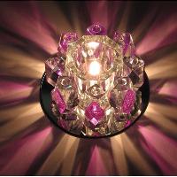 Purple Crystal LED Chandelier