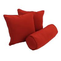 Red Color Solid Cotton Cushion