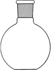 Flask Round or Flat Bottom 50ml.