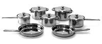 12 Pcs. Stainless Steel Cookware Set