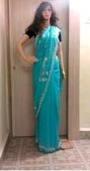 Moti Work Saree