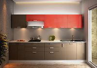 straight modular kitchen