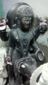 Black Stone Bhairav Statue