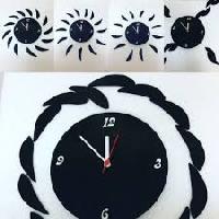 Evergreen Black Shree Krishna Plastic Wall Clock