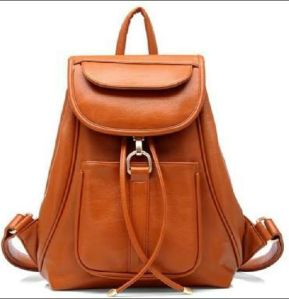 Ladies Leather Backpack Bags