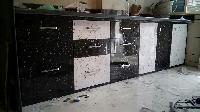 PVC Marble Kitchen Cabinets