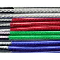 PVC coated steel wire ropes