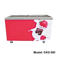 EKG 650 Flat Glass Top Freezer