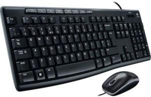 LOGITECH MK200 BLACK USB WIRED MOUSE KEYBOARD COMBO