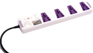 Computer Power Strip 4 Way Single Switch