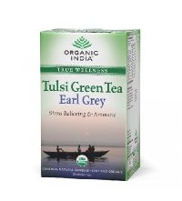 Earl Grey Organic India Tulsi Green Tea