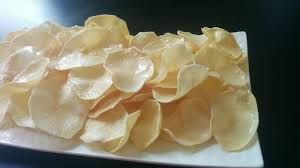 raw potato chips
