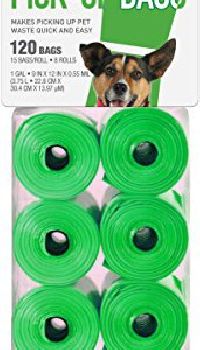 120 Bags Green Dog Waste Pick-Up Bags