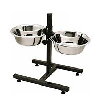 Paws For A Cause High Quality Stainless Steel Pets Dog Food Bowl Stand (1500Mlx2 Bowl)