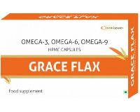 Grace Flax Flaxseed Oil Veg 500Mg Capsules