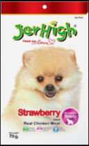 Strawberry Flavored JerHigh real chicken meat