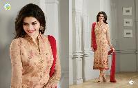 Prachi Desai Beige Georgette Embroidered Straight Suit_RF20236