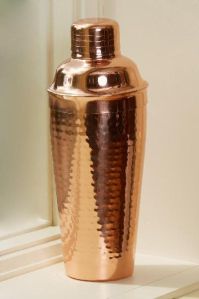 Copper cocktail shaker