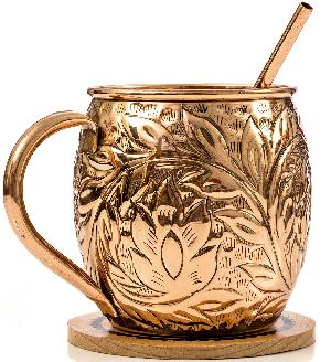 COPPER MUG FOR ANY DRINK SAFE WITH STRAW