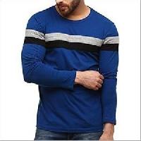 Mens Jacquard Round Neck T-Shirts