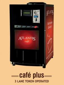 Atlantis Cafe Plus 3 Lane Token Operated Vending Machine