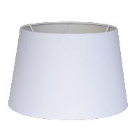 Pure White Chambray Fabric Lamp Shade for Floor Lamp