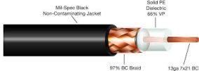 RG 213 CABLE  cable assembly uses a 50 Ohm.