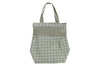 Cotton Check Printed Carry Bag