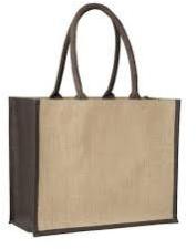 Jute Brown Gusset Bag