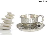 Silver Plated Cup & Saucer Set