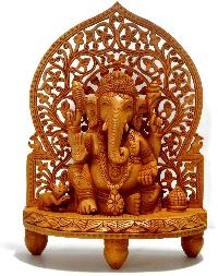 Wooden Ganesh jali