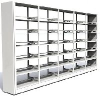 GODREJ DOUBLE SIDED STEEL BOOK RACK BASE UNIT