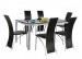 BLACK GLASS GODREJ MOD KNIGHT DINING TABLE