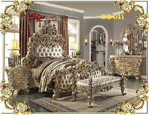 DB-011 Wooden Double Bed