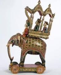 Antique Elephant Wooden Piece