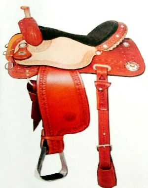 western leather saddle