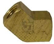 Red Brass Elbow 45 Degree