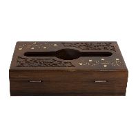 Wooden Handcrafted Traditional Tissue Box / Dispenser