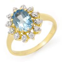 Genuine Blue Topaz Rings