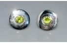 925 Sterling Silver Tsavorite Gemstone Men's Cufflink