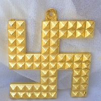 Swastik Pyramid Golden