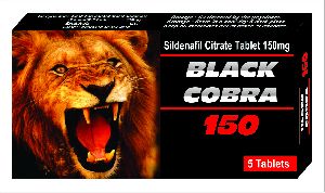 150 Black Cobra Sildenafil Citrate Tablets
