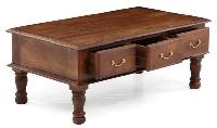 Solid Wood Sheesham Coffee Table with Drawers