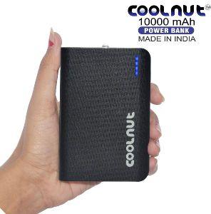 COOLNUT CMPBNC-35 Power Bank 10000mAh Black Dual USB Port, Portable Charger Power Banks