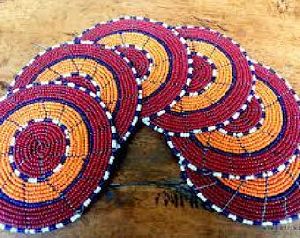 Handmade Beaded Coaster