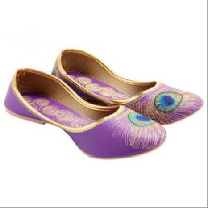 Ladies Purple Punjabi Jutti