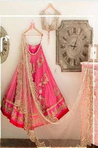 Designer Pink Bridal Lehenga Choli