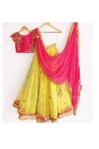 Embroidered Georgette Bridal Lehenga Choli