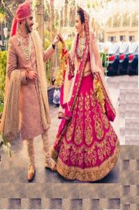 Poly Silk Machine Work Bridal Lehenga Choli